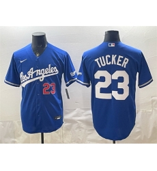 Men Los Angeles Dodgers  Kyle Tucker Royal Alternate Stadium Stitched Baseball Jersey