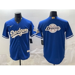 Men Los Angeles Dodgers Team Big Logo Royal 2026 Alternate Gold Collection Stadium Stitched Baseball Jersey 001