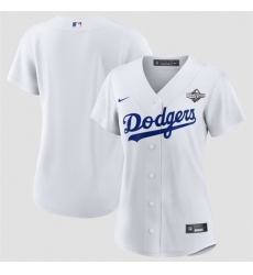 Women Los Angeles Dodgers Blank White 2025 World Series Home Cool Base Stitched Baseball Jersey Women Los Angeles Dodgers Blank White 2025 World Series Home Cool Base Stitched Baseball Jersey