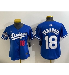Youth Los Angeles Dodgers 18 Yoshinobu Yamamoto Royal 2025 World Series Champions Patch Limited Stitched Baseball Jersey Youth Los Angeles Dodgers 18 Yoshinobu Yamamoto Royal 2025 World Series Champions Patch Limited Stitched Baseball Jersey