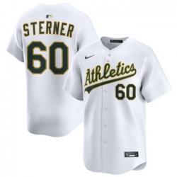 Men Athletics Nike Home Limited Custom Jersey White Sterner Justin 60