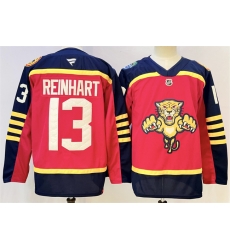 Men Florida Panthers 13 Sam Reinhart Red 2026 2026 Winter Classic Stitched Hockey Jersey