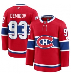 Men Montreal Canadiens #93 Ivan Demidov Fanatics Home Red Jersey