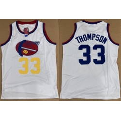 Men Denver Nuggets  33 David Thompson White Stitched Basketball Jersey