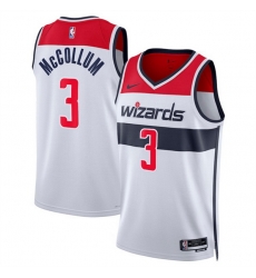 Men Washington Wizards 3 CJ McCollum White Association Edition Stitched Basketball Jersey Men Washington Wizards 3 CJ McCollum White Association Edition Stitched Basketball Jersey