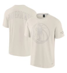 Men Fanatics Cream Dallas Mavericks Elements Iconic T Shirt