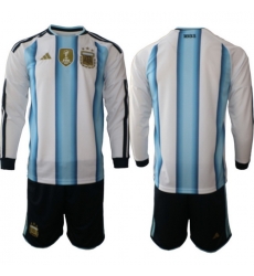 Argentina 2026 FIFA World Cup Soccer Jersey White LONG BLANK