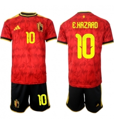 Belgium 2026 FIFA World Cup Soccer Jersey Red #10 E.HAZARD