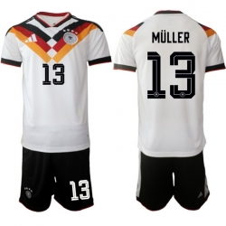 Germany 2026 FIFA World Cup Soccer Jersey White #13 MULLER