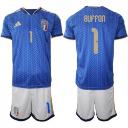 Italy 2026 FIFA World Cup Soccer Jersey Blue #1 BUFFON