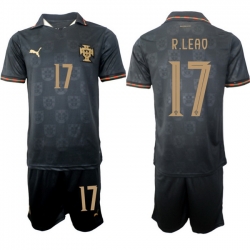 Portugal 2026 FIFA World Cup Soccer Jersey Black #17 R.LEAO