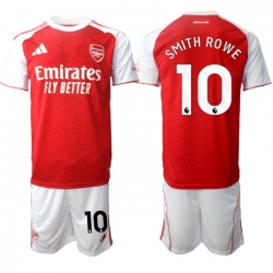 Men Arsenal 2026 Soccer Jerseys Red White #10 SMITH ROWE