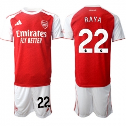 Men Arsenal 2026 Soccer Jerseys Red White #22 RAYA