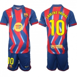 Men FC Barcelona 2026 Soccer Jerseys RedBlue #10 LAMINE YAMAL