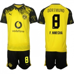 Men Borussia Dortmund 2026 Soccer Jerseys Yellow #8 F.NMECHA