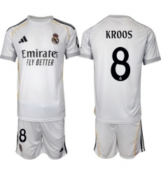 Men Real Madrid 2026 Soccer Jerseys White #8 KROOS