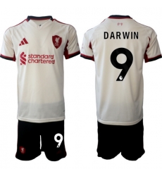 Men Liverpool 2026 Soccer Jerseys Beige #9 DARWIN Men Liverpool 2026 Soccer Jerseys Beige #9 DARWIN