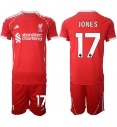 Men Liverpool 2026 Soccer Jerseys Red #17 JONES Men Liverpool 2026 Soccer Jerseys Red #17 JONES