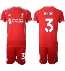 Men Liverpool 2026 Soccer Jerseys Red #3 ENDO