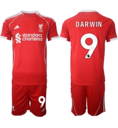 Men Liverpool 2026 Soccer Jerseys Red #9 DARWIN Men Liverpool 2026 Soccer Jerseys Red #9 DARWIN