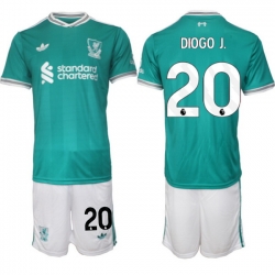 Men Liverpool 2026 Soccer Jerseys Teal #20 DIOGO J.