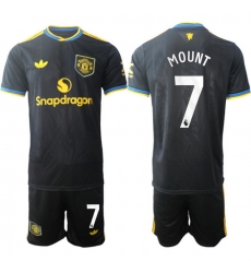 Men Manchester United 2026 Soccer Jerseys Black #7 MOUNT Men Manchester United 2026 Soccer Jerseys Black #7 MOUNT