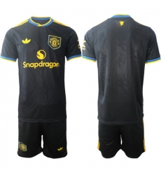 Men Manchester United 2026 Soccer Jerseys Black BLANK Men Manchester United 2026 Soccer Jerseys Black BLANK