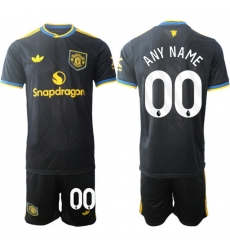 Men Manchester United 2026 Soccer Jerseys Black CUSTOM Men Manchester United 2026 Soccer Jerseys Black CUSTOM