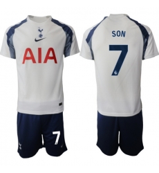 Men Tottenham Hotspur 2026 Soccer Jerseys White #7 SON