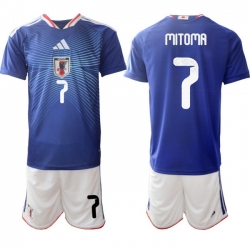 Japan 2026 FIFA World Cup Soccer Jersey Blue #7 MITOMA
