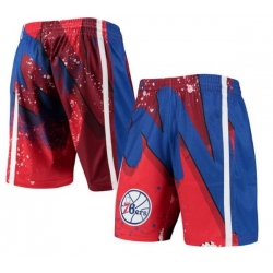 Philadelphia 76ers shorts blue red