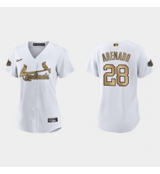 Women St.Louis Cardinals Nolan Arenado 2022 Mlb All Star Game Replica White Jersey