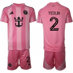 Men Inter Miami CF 2026 Soccer Jerseys Pink #2 YEDLIN