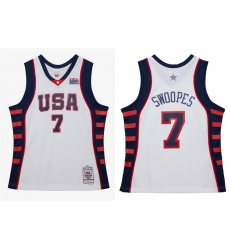 Men Team USA 7 Sheryl Swoopes White 2024 Stitched Jersey Men Team USA 7 Sheryl Swoopes White 2024 Stitched Jersey