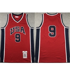 Men USA Basketball 9 Vince Carter Red Stitched Jersey Men USA Basketball 9 Vince Carter Red Stitched Jersey