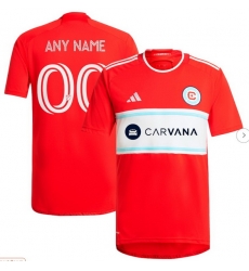 Men's Chicago Fire adidas Red 2024 Return To Red Replica Custom Jersey