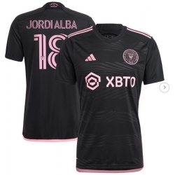 Men's Inter Miami CF Jordi Alba Ramos adidas Black 2023 La Noche Replica Player Jersey