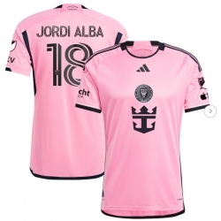 Men's Inter Miami CF Jordi Alba Ramos adidas Pink 2024 2getherness Authentic Player Jersey