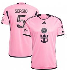 Men's Inter Miami CF Sergio Busquets adidas Pink 2024 2getherness Authentic Player Jersey