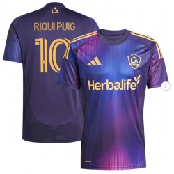 Mens LA Galaxy Riqui Puig adidas Navy 2025 RIZON Replica Player Jersey