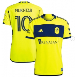Mens Nashville SC Hany Mukhtar adidas Yellow 2024 The 615 Kit Authentic Player Jersey