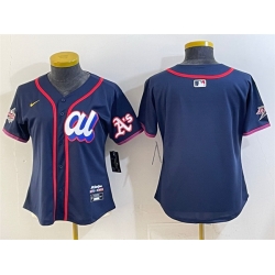 Youth American League Oakland Athletics Blank Navy 2025 All Star Edition Limited Stitched Baseball Jersey