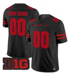 Men Women Youth Wisconsin Badgers 2024 Vapor Limited Custom Jersey All Stitched Black 003