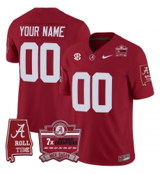 Men Women Youth Alabama Crimson Tide Nick Saban 7x Champions Patch Vapor Custom Jersey All Stitched Crimson Men Women Youth Alabama Crimson Tide Nick Saban 7x Champions Patch Vapor Custom Jersey All Stitched Crimson