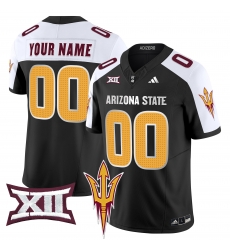 Men Women Youth Arizona State Sun Devils 2024 Vapor Limited Custom Jersey V2 All Stitched Black Aternate