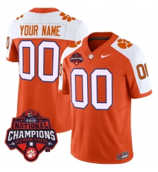 Men Women Youth Clemson Tigers Vapor Limited Custom Jersey All Stitched Orange Alternate