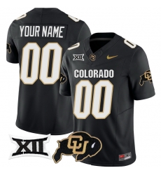 Men Women Youth Colorado Buffaloes Vapor Limited Custom Jersey V2 Big 12 XII Patch All stitched Black
