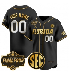 Men Women Youth Florida Gators 2025 Final Four Patch Vapor Baseball Custom Jersey All Stitched Black Gold Men Women Youth Florida Gators 2025 Final Four Patch Vapor Baseball Custom Jersey All Stitched Black Gold