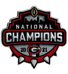 Embroidery Georgia Bulldogs 2021 College Football National Champions Jersey Patch Biaog