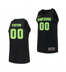 Michigan State Spartans Custom Black Replica Men'S Jersey Michigan State Spartans Custom Black Replica Men'S Jersey